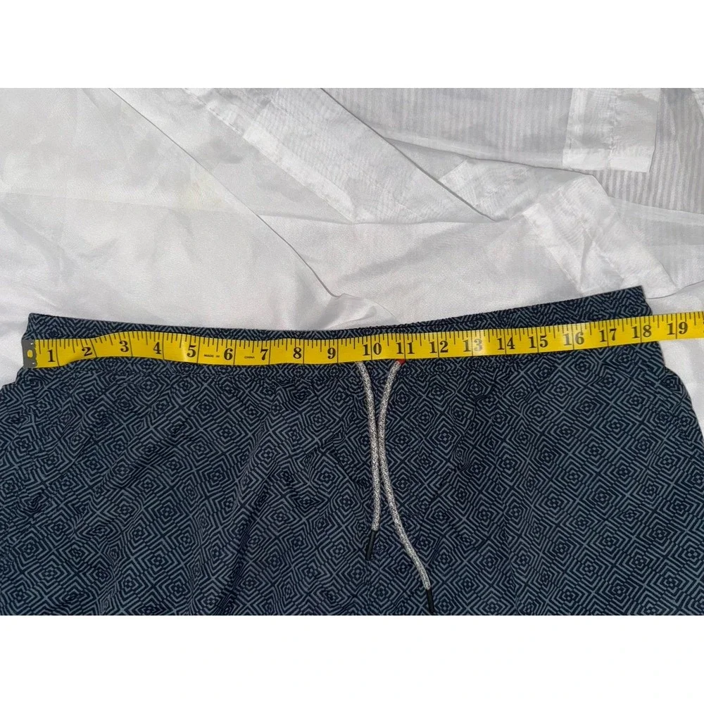 Katin Spiral Volley Swim Trunk‎ - blue with dark blue geometric design men's XX